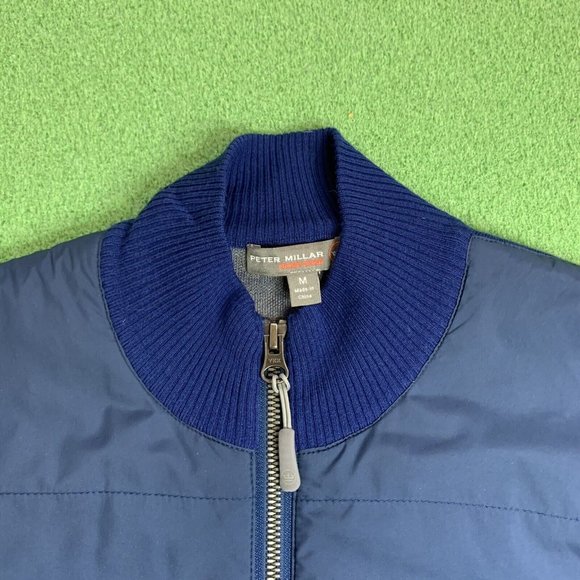 Peter Millar Crown Sport Zip Up Sweater Golf Jacket Men’s Size Medium - Picture 5 of 10